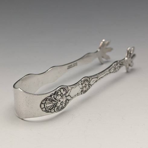 Scandinavian Vintage Silver Plated Sugar Tongs TH Marthinsen